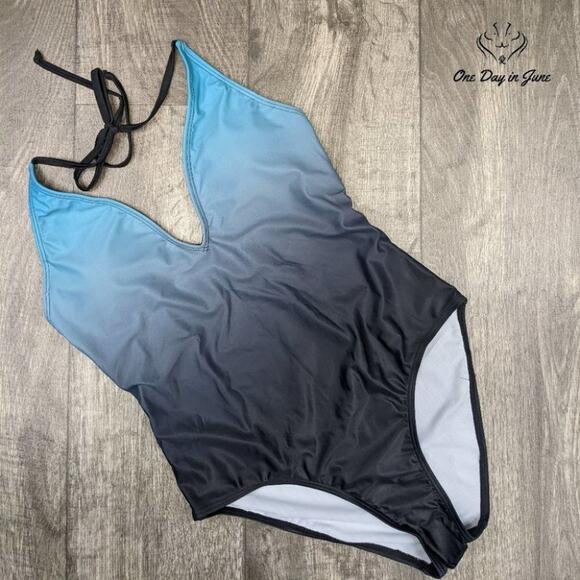 Alove Gradient One Piece Swimsuit Size M - Picture 2 of 3